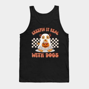 Boo-tifully Bewitched Puppy Dog Halloween Tank Top